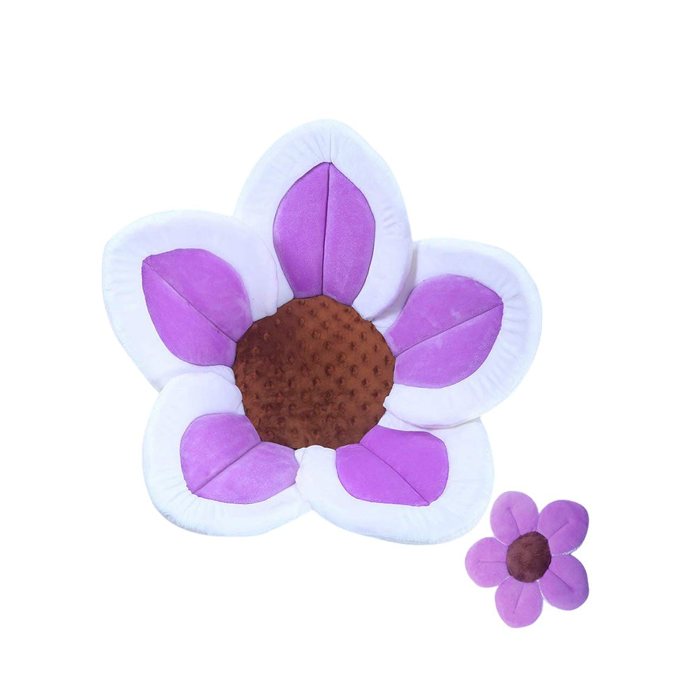 Baby Bath Flower Cushion Insert with Mini Scrub Toy