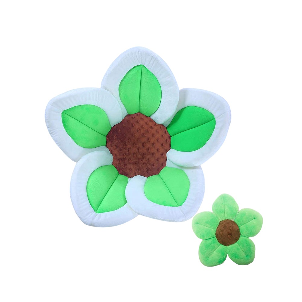 Baby Bath Flower Cushion Insert with Mini Scrub Toy