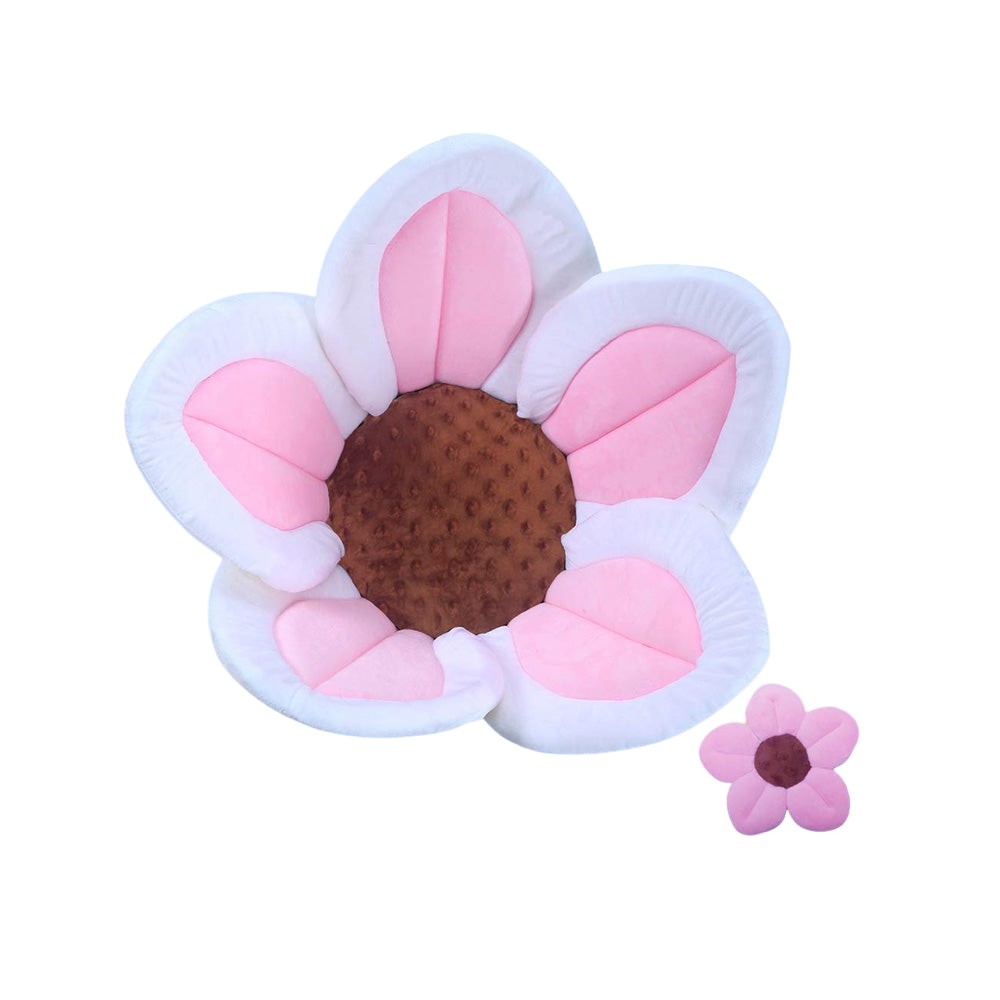 Baby Bath Flower Cushion Insert with Mini Scrub Toy
