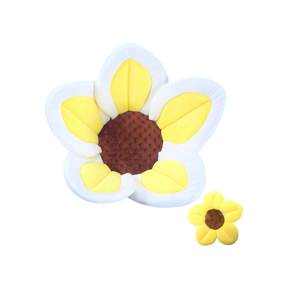 Baby Bath Flower Cushion Insert with Mini Scrub Toy