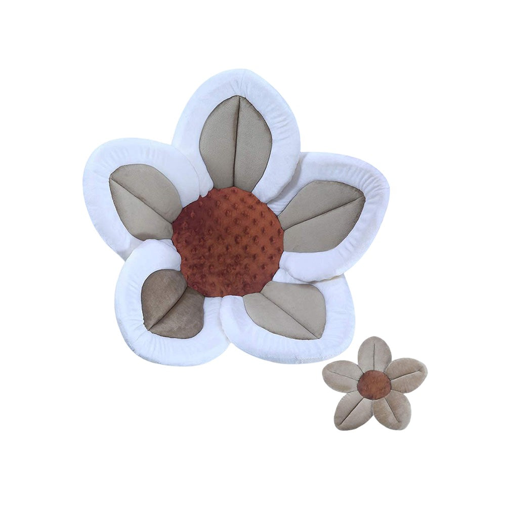 Baby Bath Flower Cushion Insert with Mini Scrub Toy