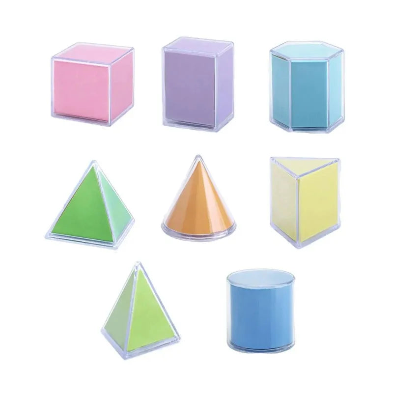 Transparent 3D Geometric Shapes – Hands-On Math & STEM Learning