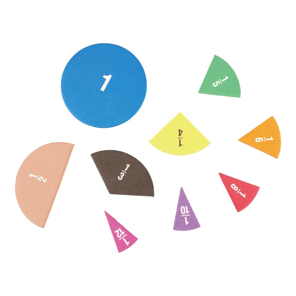 51-Pieces Fraction Set - Visual Learning for Math Mastery
