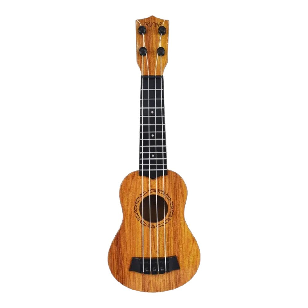 17-Inch Ukulele Toy with Wood-Look Finish and 4 Strings for Ages 3–7