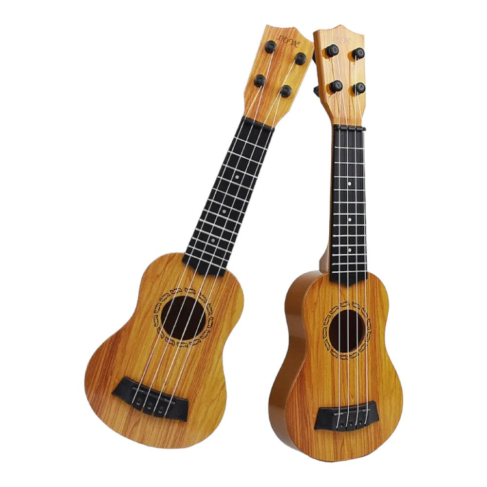 17-Inch Ukulele Toy with Wood-Look Finish and 4 Strings for Ages 3–7