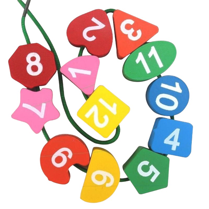 Colorful Wooden Clock for Easy Time Learning