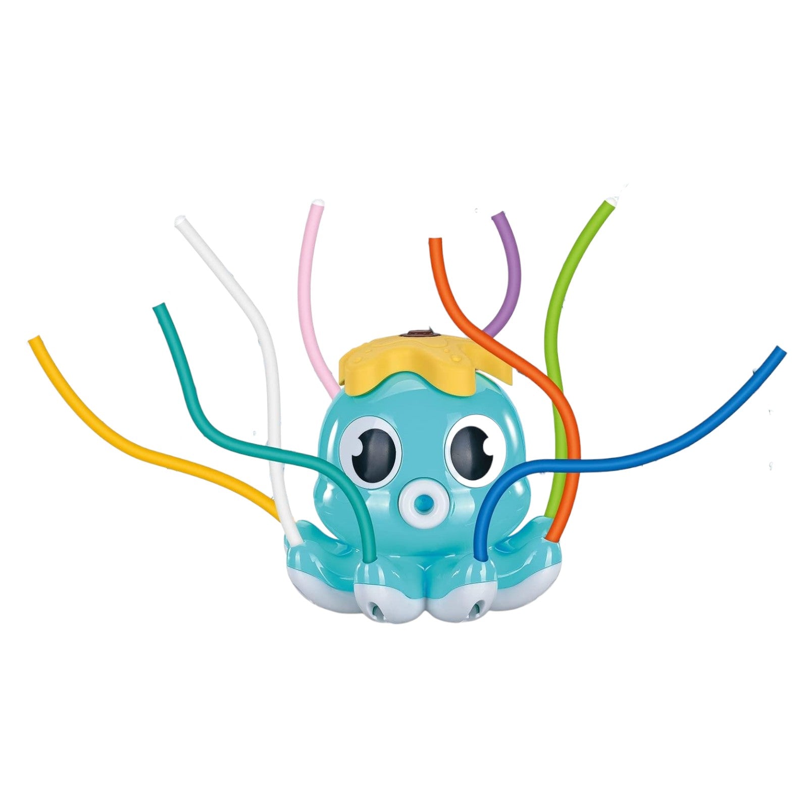 Colorful Octopus Water Sprinkler Toy with Rotating Arms for Kids