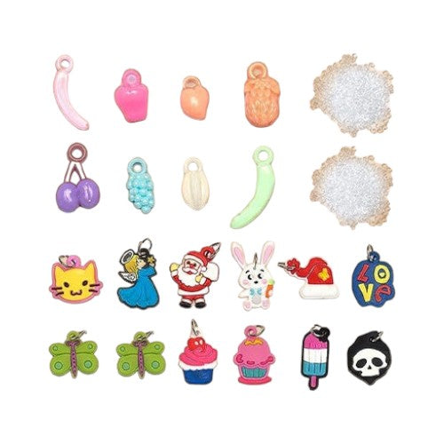 2400pcs Colorful Loom Bands Kit with Charms, Beads, Clips & Organizer