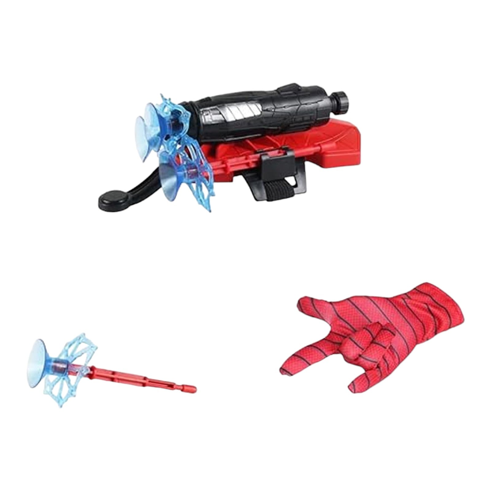 Spider Hero Launcher Set 2 Gloves, 3 Projectiles, Wrist Blaster Toy