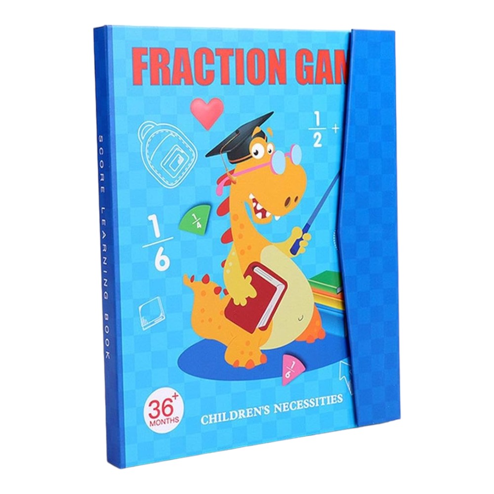 Magnetic Fraction Puzzle for Kids Interactive Math Learning Kit
