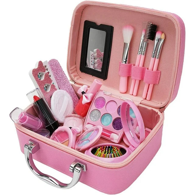 Girls Makeup Kit for Kids Complete Washable Princess Cosmetic Set