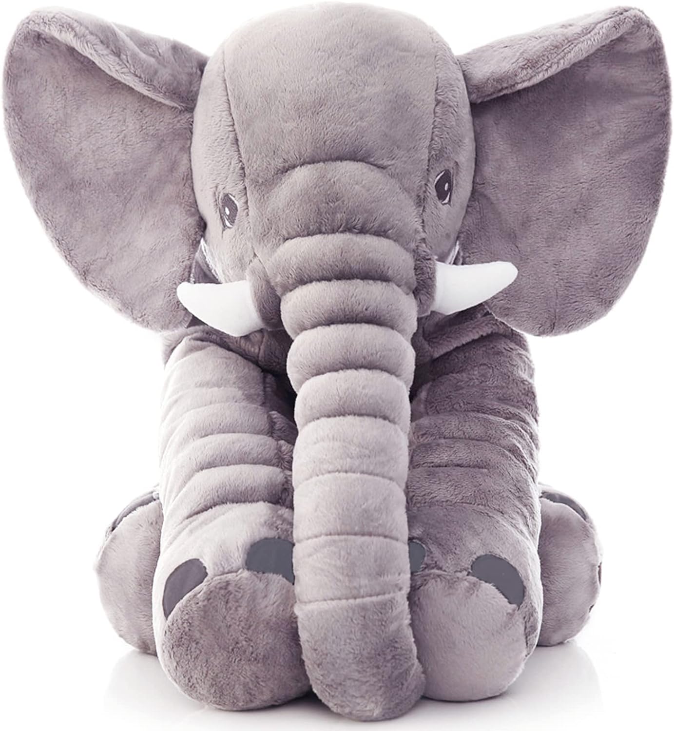 Elephant Plush Toy 23.6 inch Soft Cotton Pillow for Kids in 4 Colors