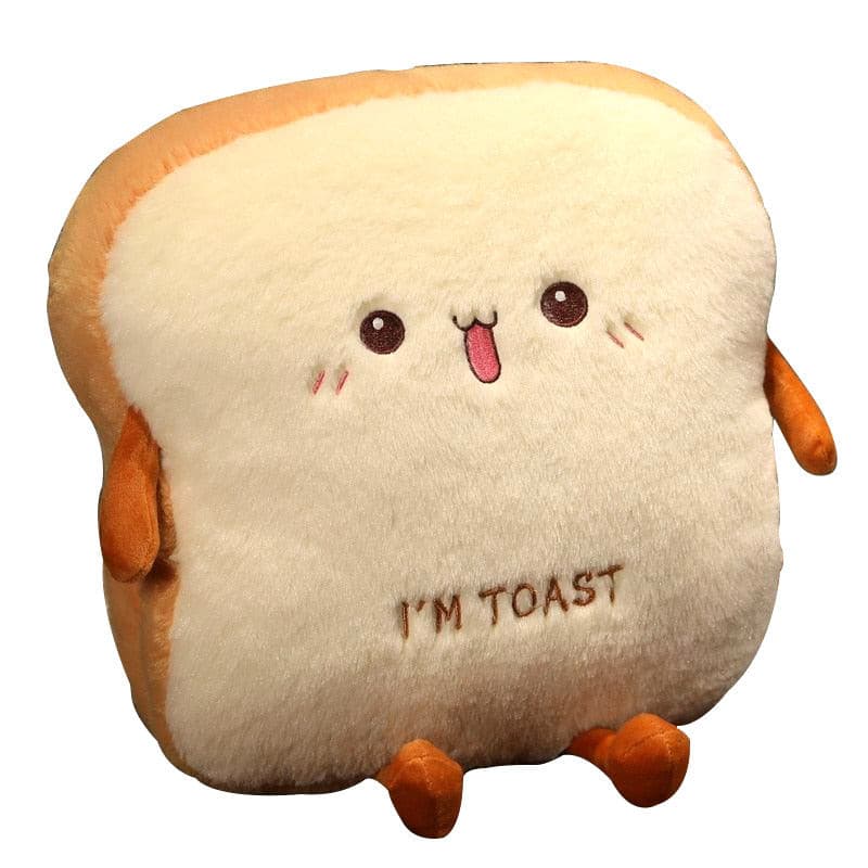 Plush Toast Pillow – Hand Warmer