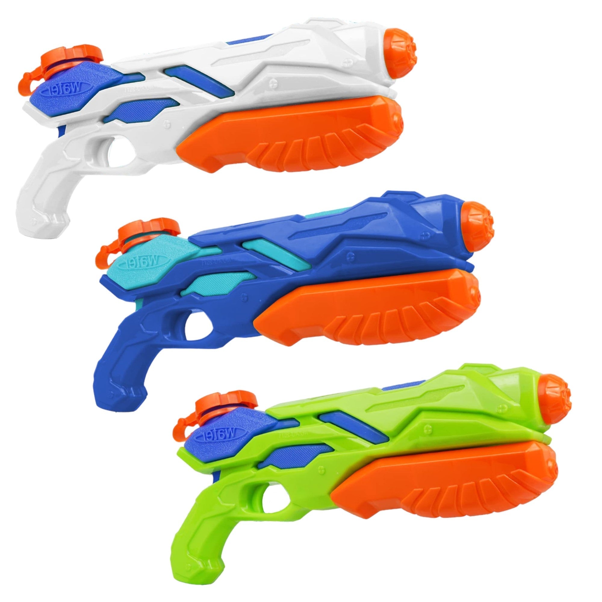 Multicolor 750ml Water Gun Set of 3, 6-10m Range