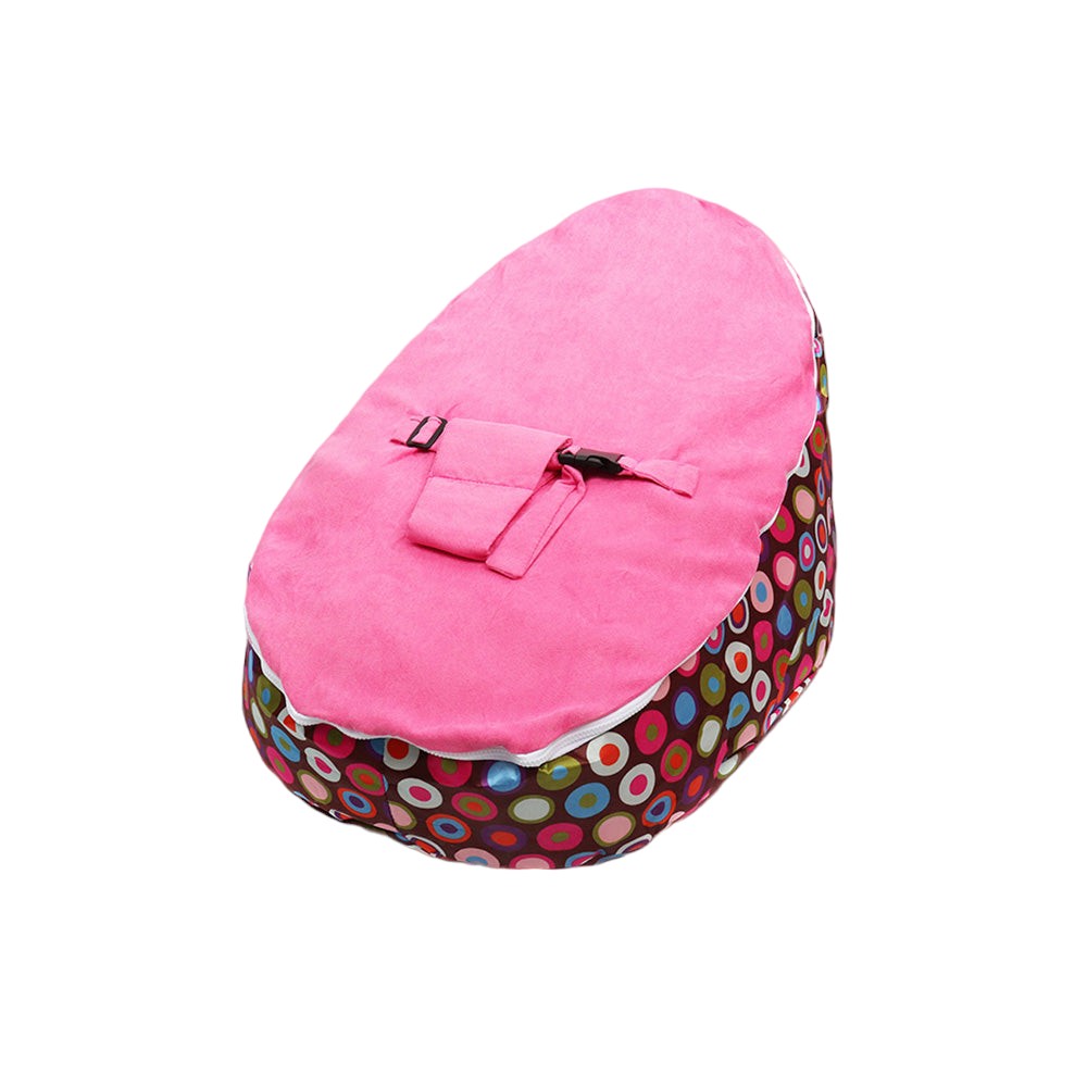 Baby Bean Bag Lounger with Adjustable Support Harness, Washable Cover