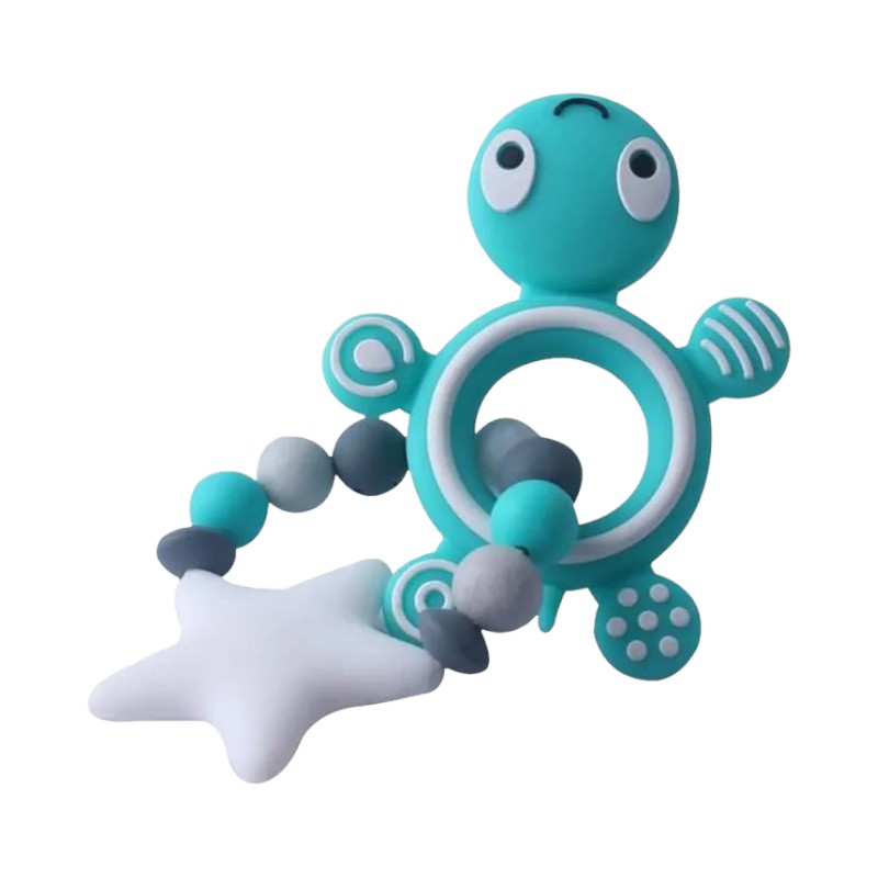 Silicone Turtle Teething Toy – BPA-Free, Textured & Easy to Hold