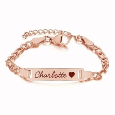 Personalized Baby Bracelet Adjustable Engraved Name Band