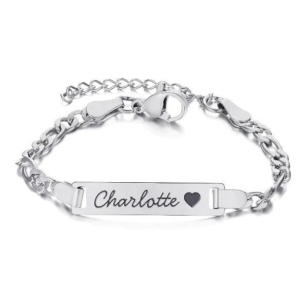 Personalized Baby Bracelet Adjustable Engraved Name Band