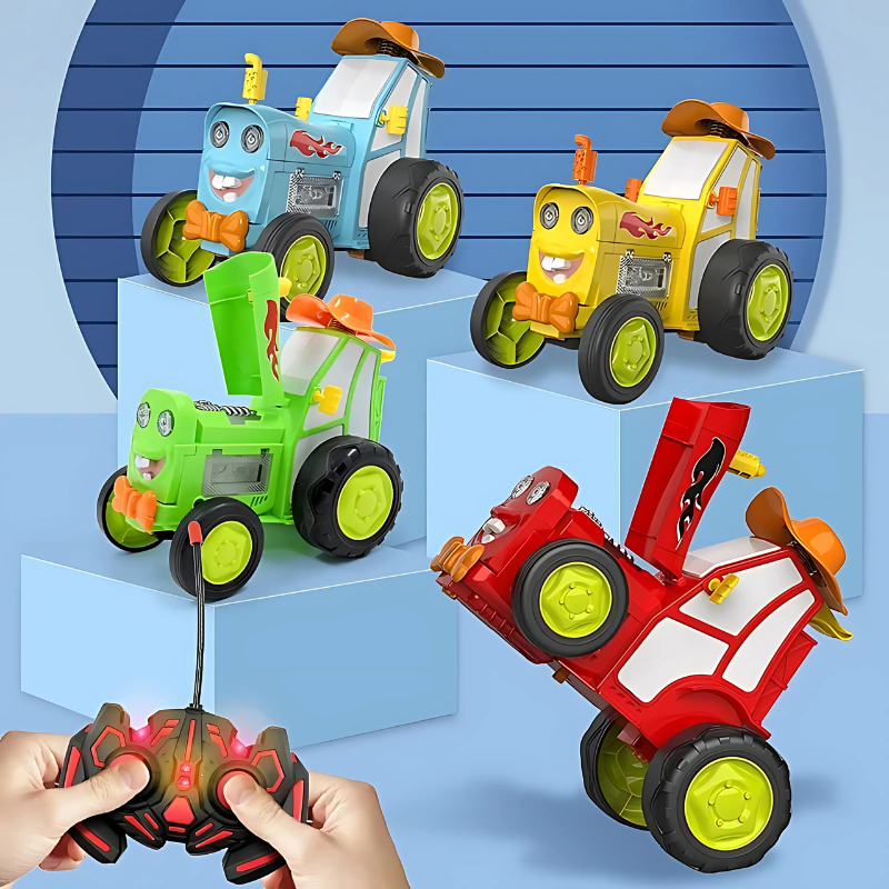 Remote Control Jumping Stunt Car – RC Car with Lights and Music