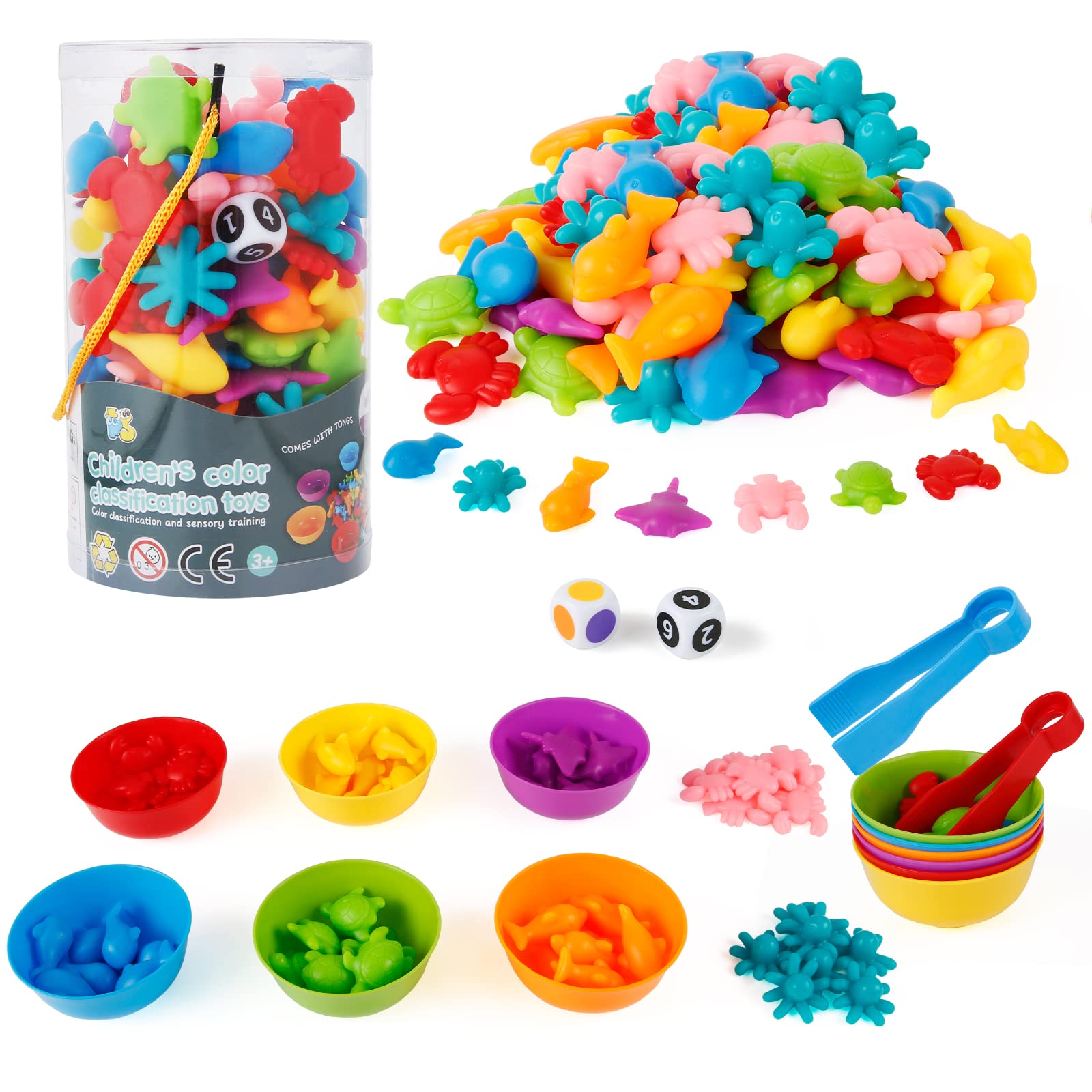 Montessori Counting animals & Sorting Game