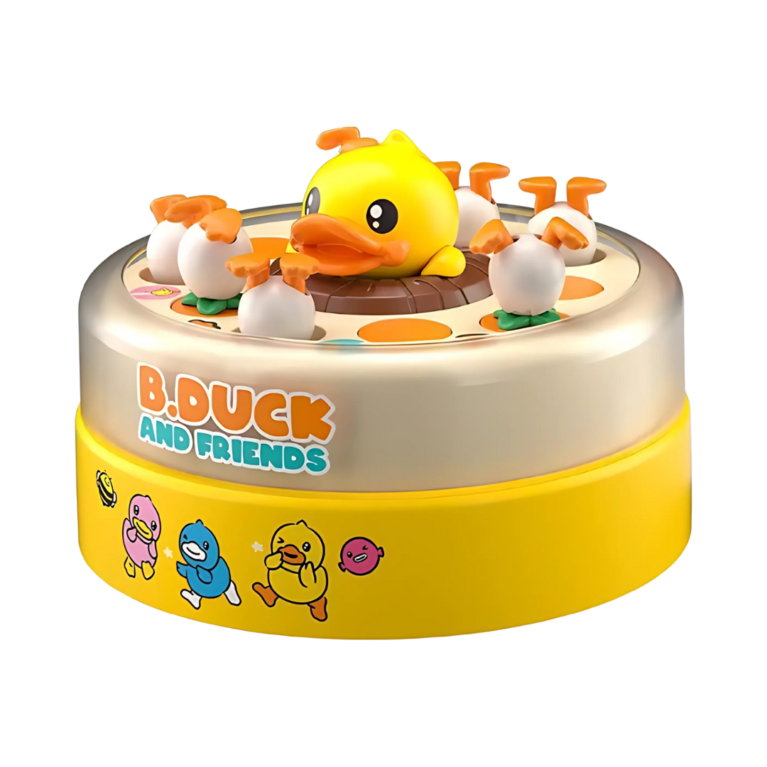 Interactive Duck Catching Game with Popping Action and Music