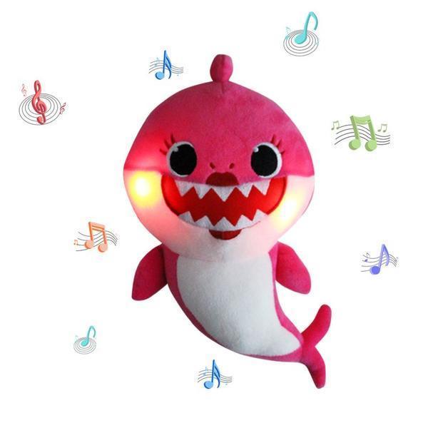 Baby Shark Plush Toy with Lights and Full Song Sound Effects 12in