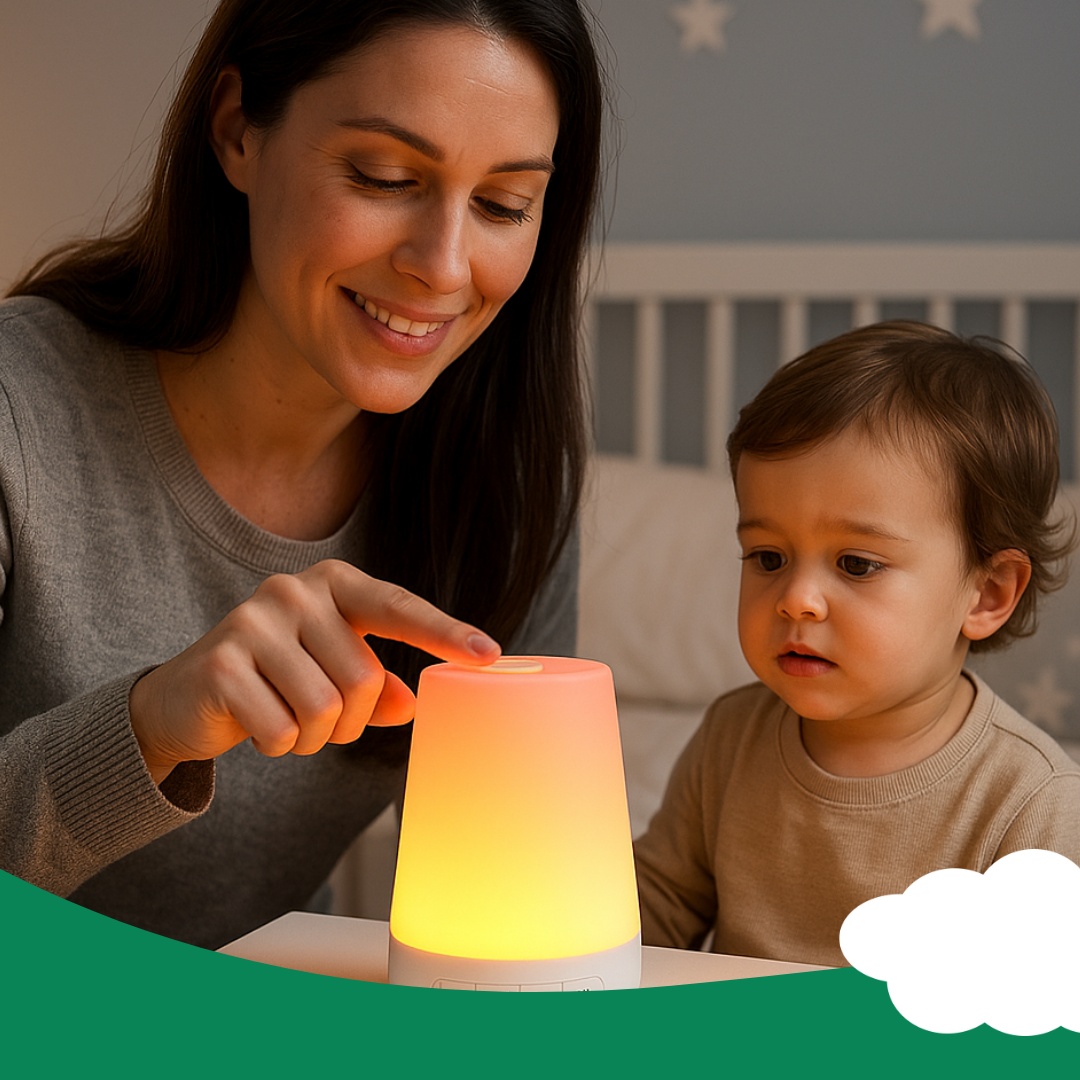 White Noise Machine 34 Sounds, App Control, Night Light, Wake-Up Timer