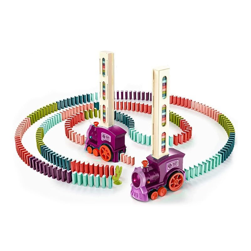 Electric Domino Train – Automatic Domino Placement with Lights