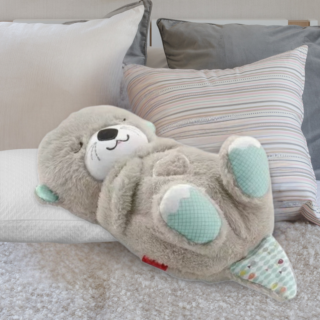 Breathing Otter Plush with Nightlight and Sounds – Baby Sleep Aid Toy