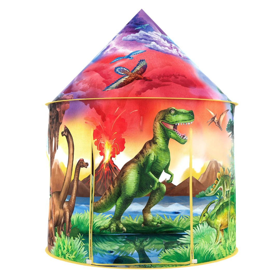 Dinosaur Play Tent for Kids Indoor & Outdoor with Roaring Sound Button