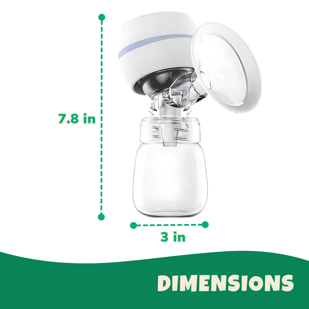 Portable Electric Breast Pump with 360° Fit, LED Display, USB Power