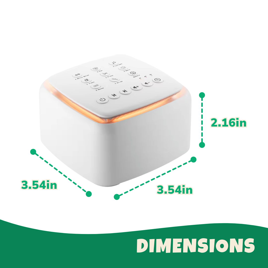 White Noise Machine with 30 Gentle Sounds and 30+ Hour Playback