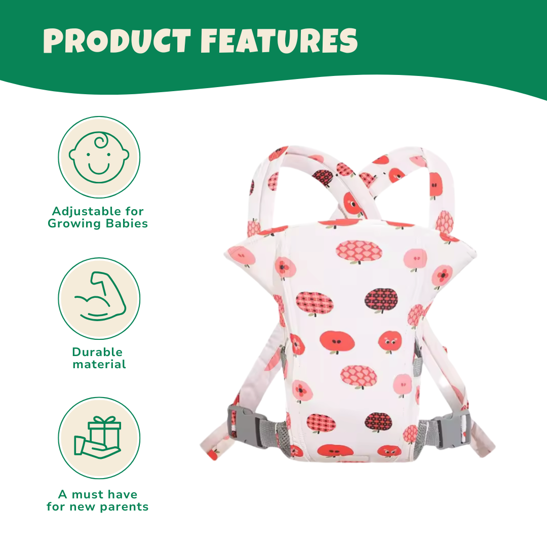 Multifunctional Baby Carrier with Breathable Mesh, Waist Stool Support