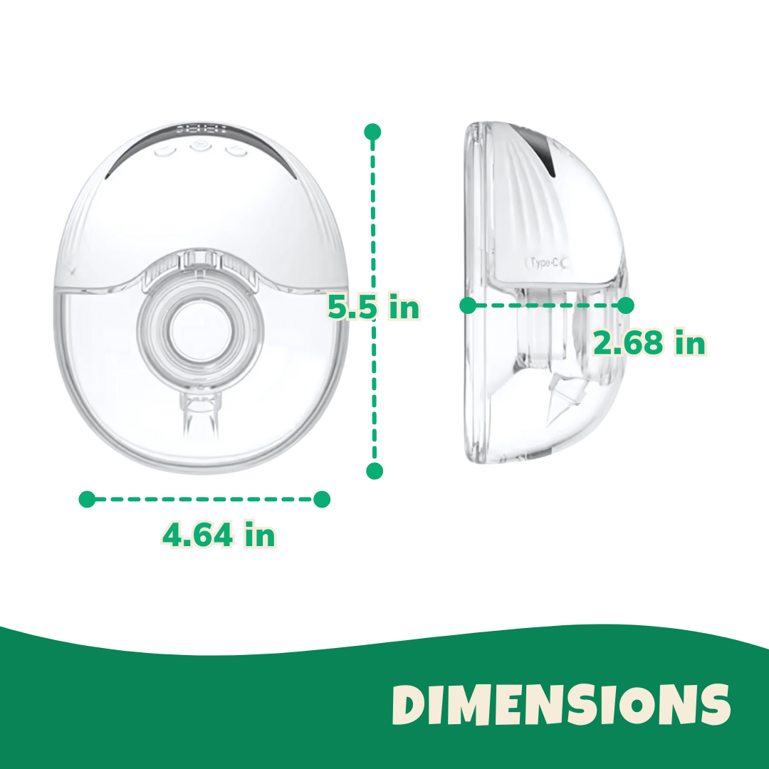 Hands-Free Electric Breast Pump – 210ML Capacity, 12 Suction Levels