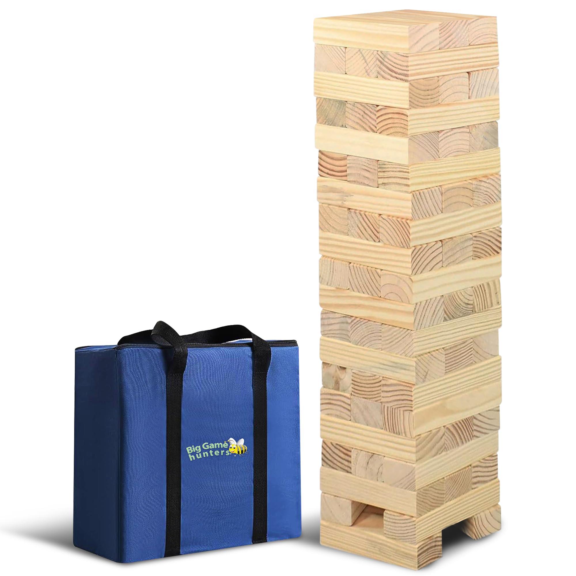 Wooden Blocks Tumble Tower Stacks Outdoor Play