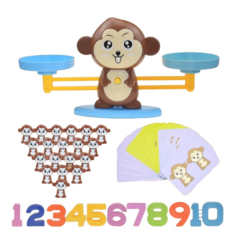 Math Balance Toy for Learning Numbers, Colors, and Counting