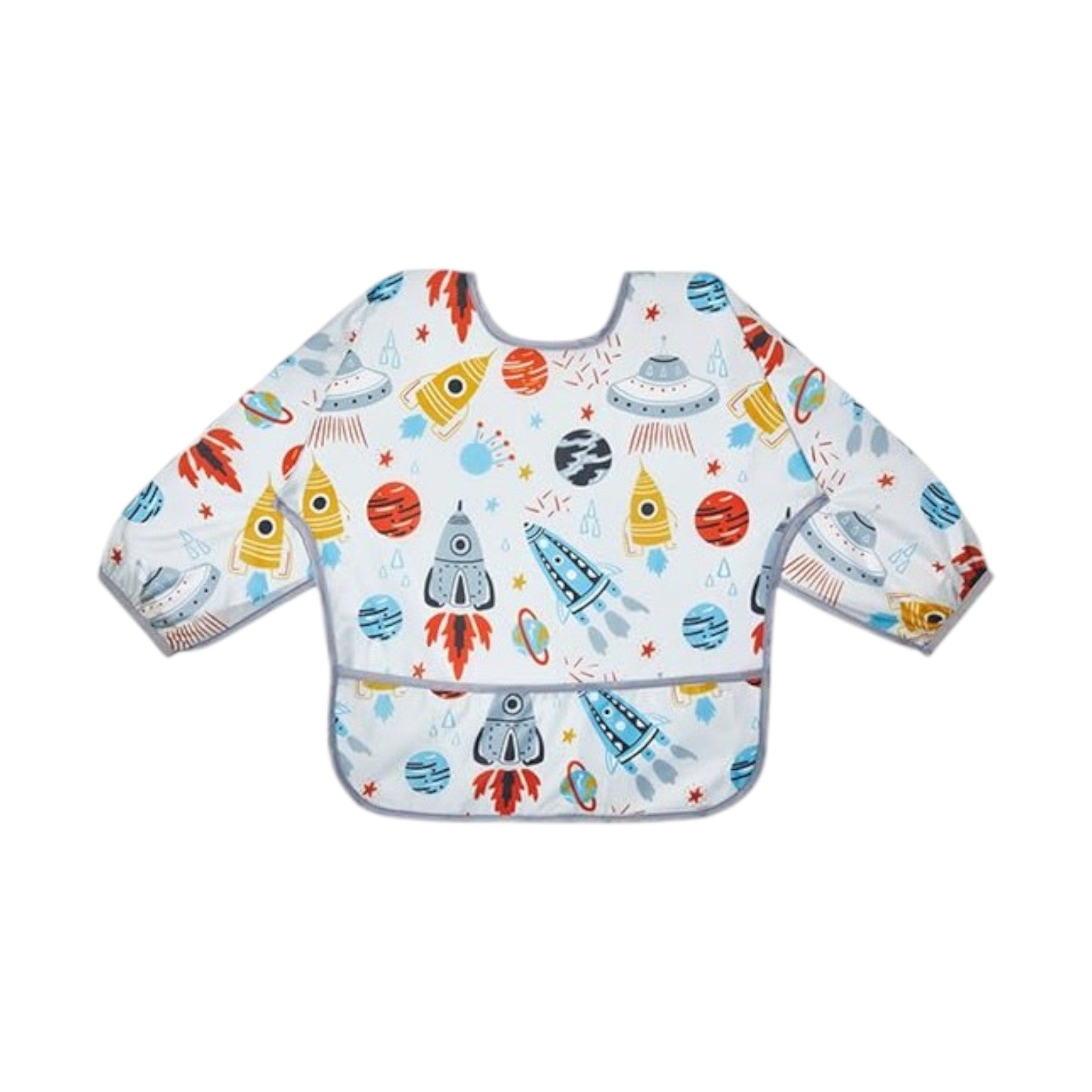 5-Pack Waterproof Long-Sleeve Bibs, Stain-Resistant & Adjustable