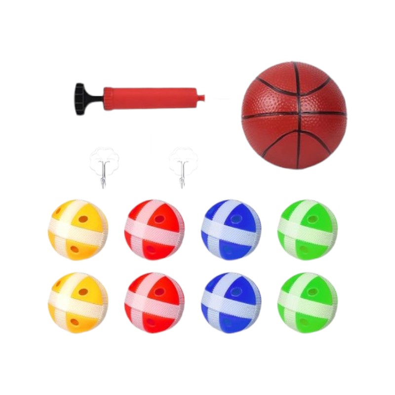2-in-1 Basketball Hoop & Dartboard – Portable, Foldable & Durable