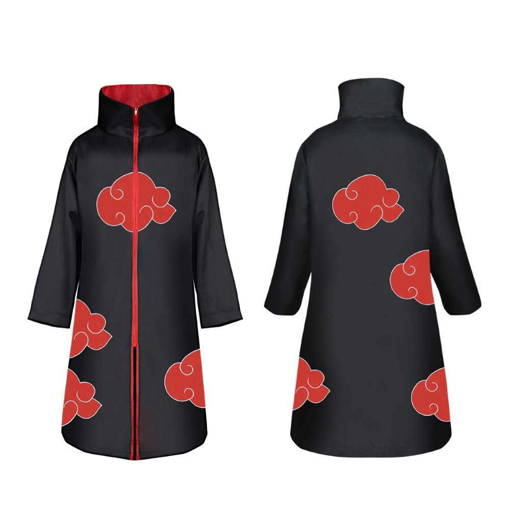 Authentic Akatsuki Cosplay Cape Set with Accessories for Kids & Adults