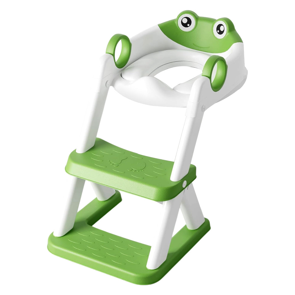 Frog Potty Training Seat With Step, Kids WC Adapter For Boys & Girls