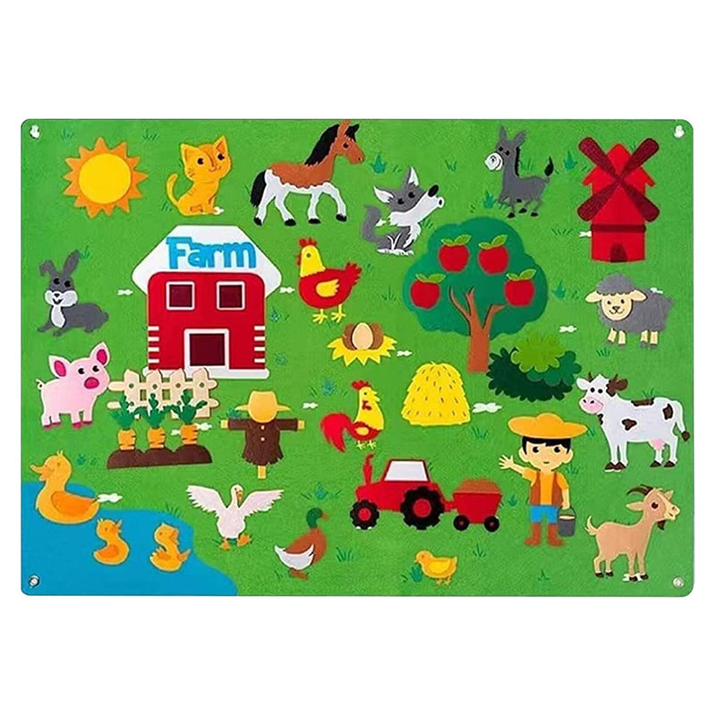 Storyboard Set for Kids, Farm-Themed DIY Reusable Board Activity