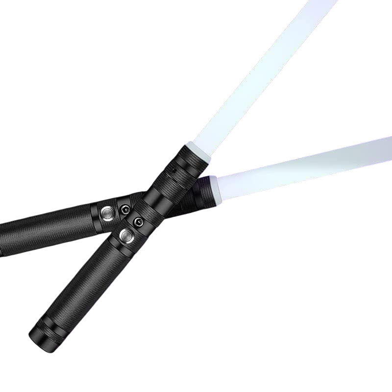 Set Of Two Metal Hilt Lightsaber With Handle, Multiple Light Options