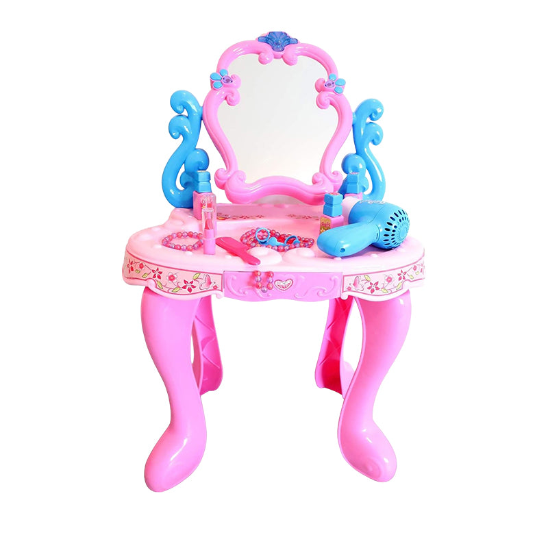 Princess Makeup Playset with Mirror and Accessories Pink & Blue