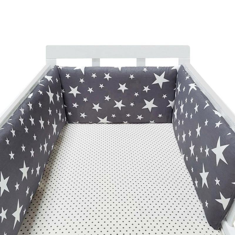 Breathable Baby Crib Padded Bumper – Mesh Cot Liner for Standard Cribs