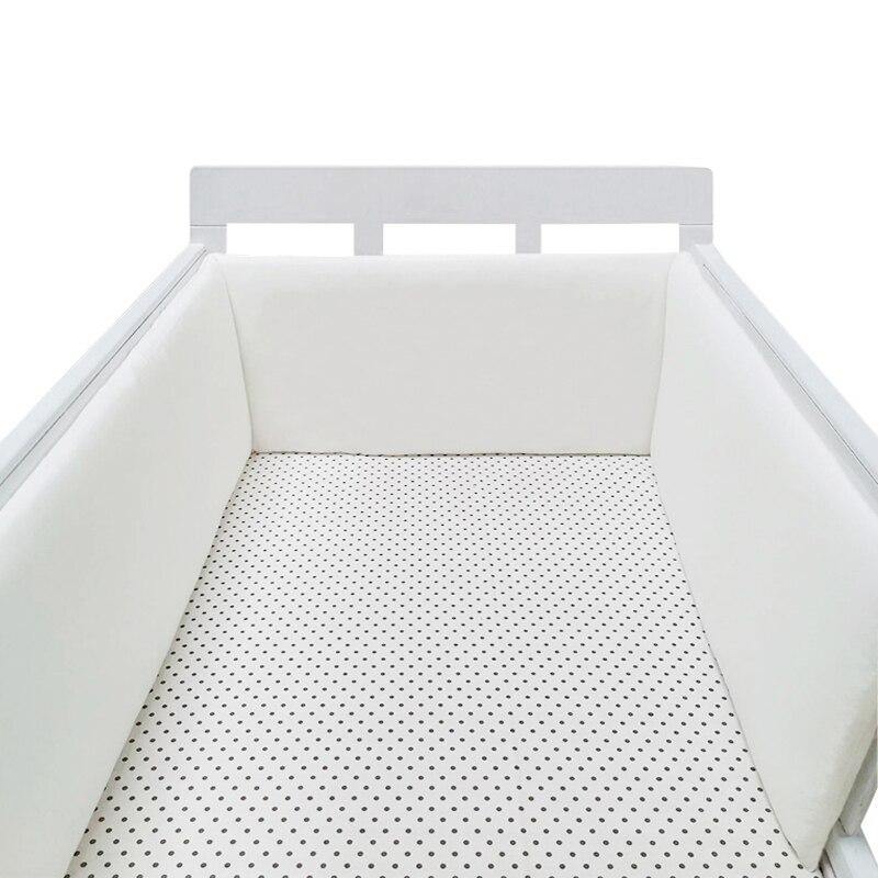 Breathable Baby Crib Padded Bumper – Mesh Cot Liner for Standard Cribs