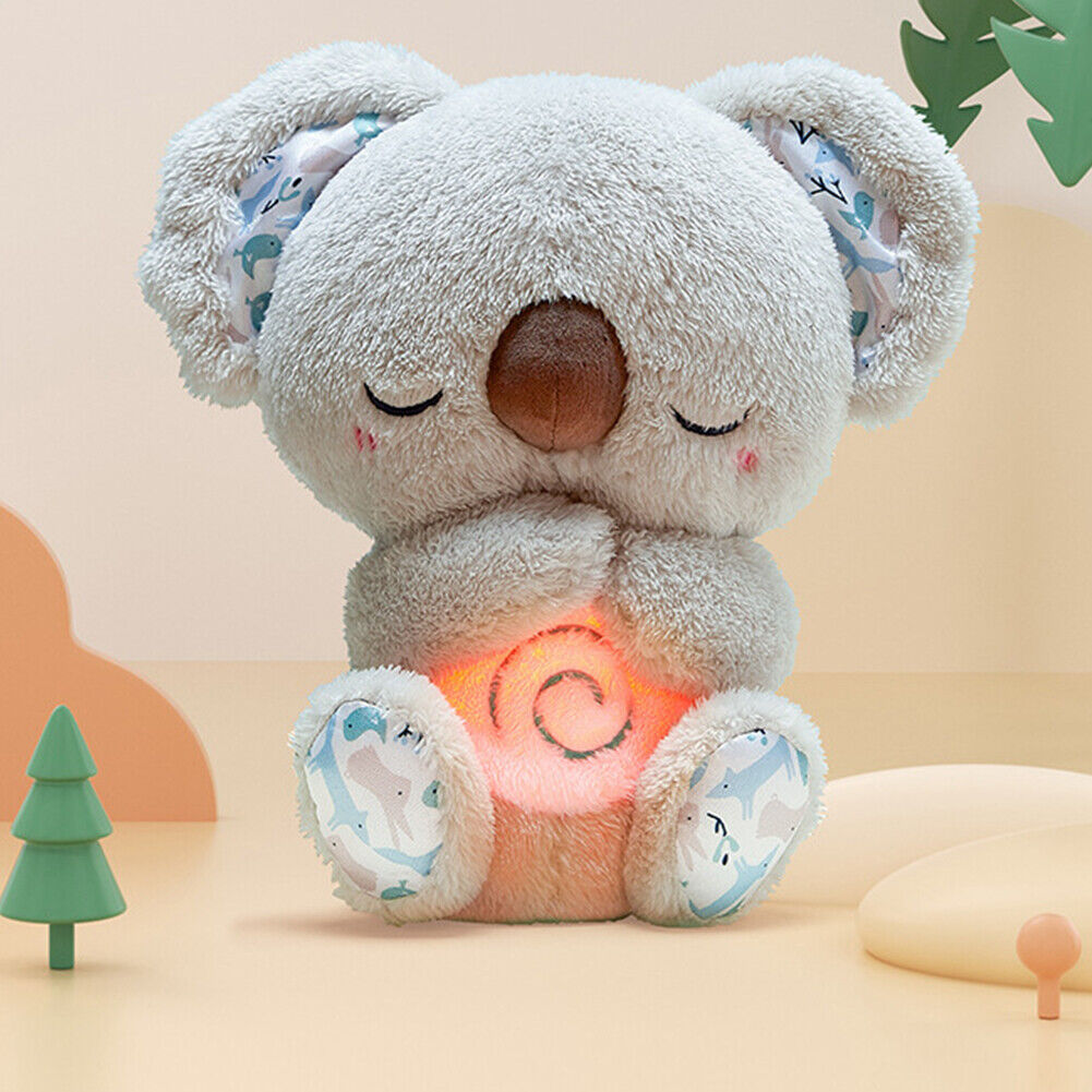 Heartbeat Koala with Breathing Motion, Sleep Companion Plush Babies